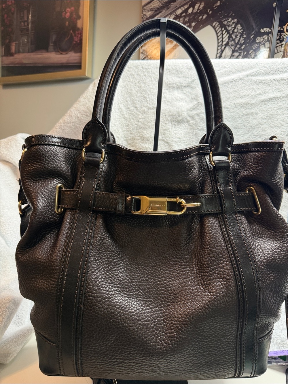 Burberry Golderton Leather Tote